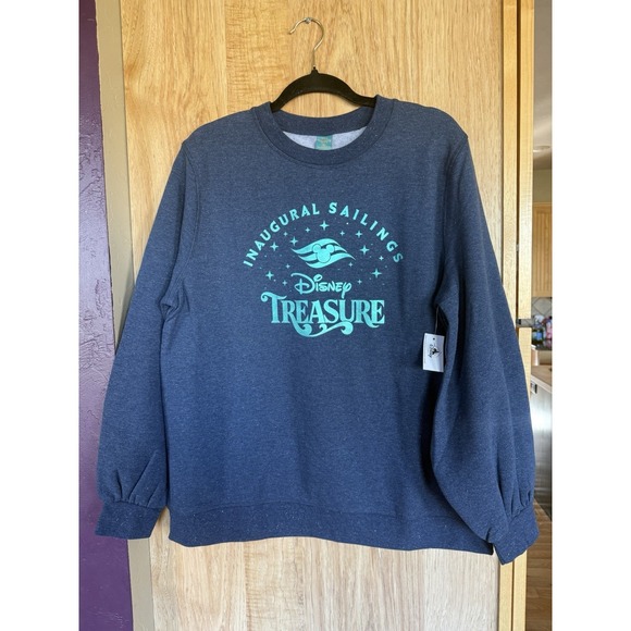 Disney Sweaters - Disney Cruise Line DCL Treasure Inaugural Sailing Sweatshirt Adult Large NWT
